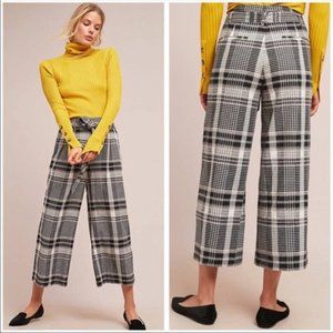 Anthropologie ett:twa Luca Plaid Wide Leg Pants 4